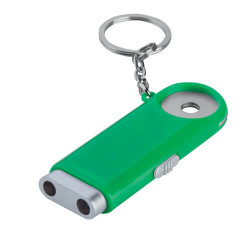 Portachiavi con gettone e luce