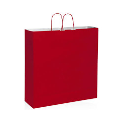 Shopper in carta kraft bianca 54x50x14 Shopper in carta kraft bianca 54x50x14