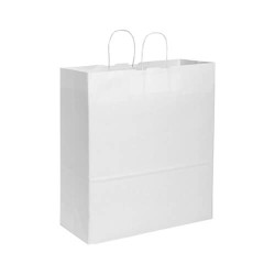 Sacchetti carta kraft bianca 36x41x12 Sacchetti carta kraft bianca 36x41x12
