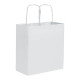 Shopper in carta bianca 18x8x21 Stampa il tuo logo Shopper in carta bianca 18x8x21 Stampa il tuo logo