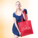 Shopper in TNT soffietto e manici lunghi
