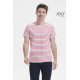 T-shirt Miles cotone pettinato e righe intessute Stampa il tuo logo T-shirt Miles cotone pettinato e righe intessute Stampa il tuo logo