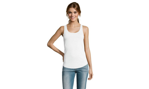 Canotta donna Jade leggera Stampa la tua Pubblicità