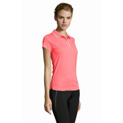 Polo donna Performer in Poliestere stile sportivo