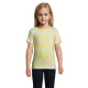 T-shirt Miles cotone pettinato e righe intessute Stampa la tua Pubblicità