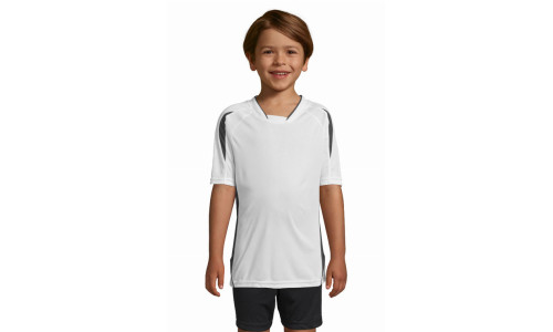 Tshirts bambino Maracana 2 scollo a V, bande traspiranti sui lati Stampa il tuo logo Tshirts bambino Maracana 2 scollo a V, bande traspiranti sui lati Stampa il tuo logo