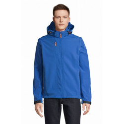 Giacca Transformer unisex softshell con cappuccio e maniche removibili Giacca Transformer unisex softshell con cappuccio e maniche removibili