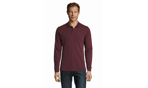 Polo Perfect LSL uomo manica lunga Stampa la tua Pubblicità