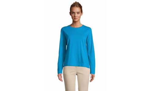 T-shirt donna Monarch girocollo manica lunga Stampa il tuo logo T-shirt donna Monarch girocollo manica lunga Stampa il tuo logo