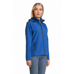 Giacca donna Race softshell con cappuccio Giacca donna Race softshell con cappuccio