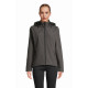 Giacca donna Race softshell con cappuccio personalizzabile Giacca donna Race softshell con cappuccio personalizzabile