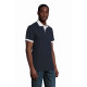 Polo unisex bicolore modello Prince finiture a contrasto