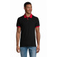 Polo unisex bicolore modello Prince finiture a contrasto