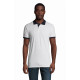 Polo unisex bicolore modello Prince finiture a contrasto