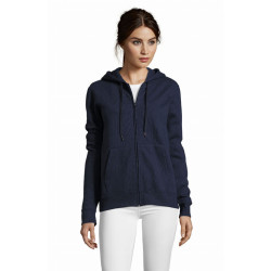 Felpa Seven Women Full Zip in tinta