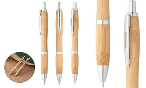 Penna a sfera in bambù NICOLE personalizzate