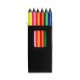 Scatola con 6 matite colorate base nera