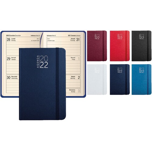 Agende Tascabili con chiusura ad elastico tipo moleskine