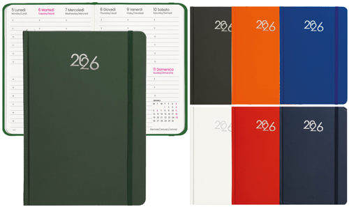 Agenda giornaliera copertina rigida 15 X 21 personalizzabile Agenda giornaliera copertina rigida 15 X 21 personalizzabile