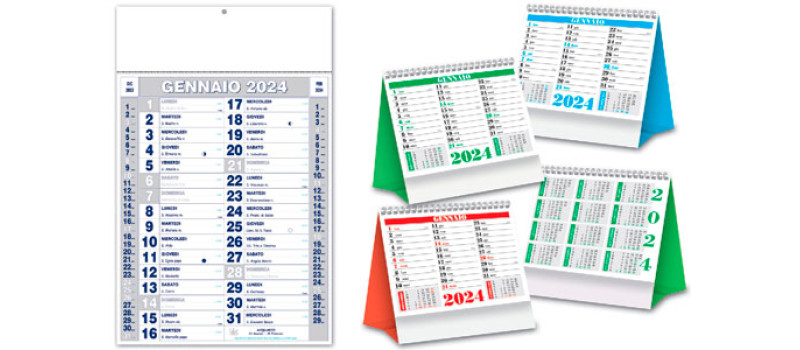 Scegli i calendari più adatti alla tua Azienda, immancabili a fine anno