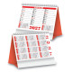 Calendario da tavolo con grafica nei colori, rosso, verde, blu. Calendario da tavolo con grafica nei colori, rosso, verde, blu.
