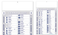 Calendario Olandese con grafica blu argento