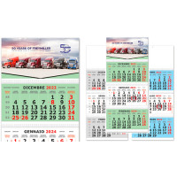 Calendario Trittico olandese 3 spirali