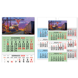 Calendario Trittico olandese 3 spirali
