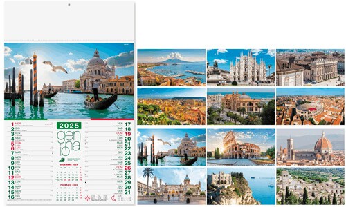 Calendari Murali con fotografie della nostra Italia