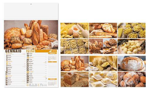 Calendario illustrato PANE E PASTA promozionale