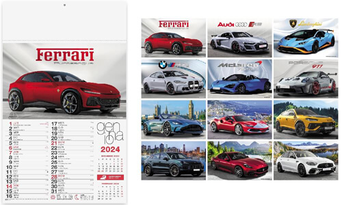 Calendari Murali personalizzati Auto Sportive