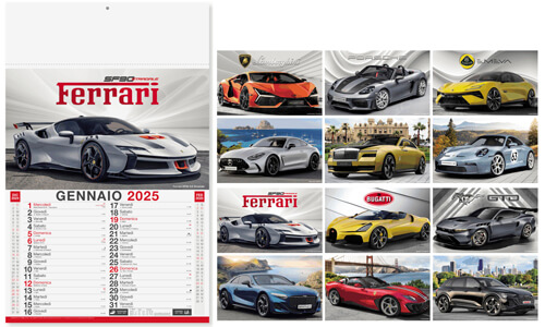 Calendari Murali personalizzati Auto Sportive