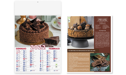 Calendario illustrato Dolci personalizzabili