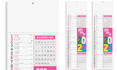 Calendario Olandese Slim Fluo - B -