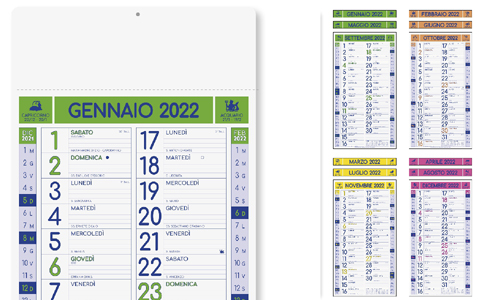 Calendario olandese MAGNUM FLUO personalizzate