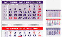 Calendario Trittico Bicolor 3 spirali