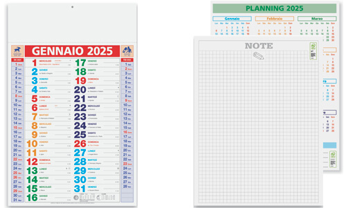 Calendario OLANDESE MULTICOLOR promozionale