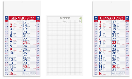 Calendario olandese SHADED personalizzabile