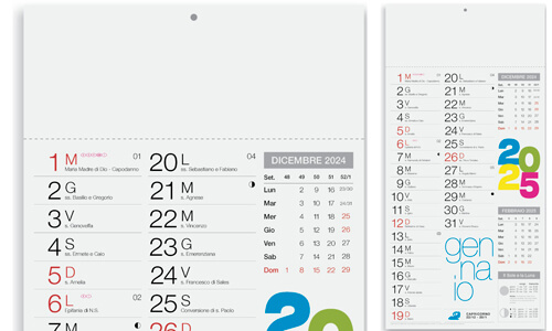 Calendario Shaded moderno con la tua Pubblicità