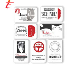 Calendarietto Card biglietto vistita rosso/nero Calendarietto Card biglietto vistita rosso/nero