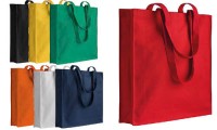 Shopper con soffietto grammatura pesante