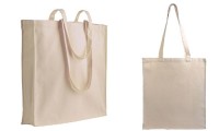 Shopper con soffietto ecru - serie Top