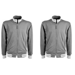Felpa a doppia zip intera Felpa a doppia zip intera