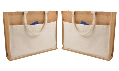 Shopper Juta soffietto personalizzabile Shopper Juta soffietto personalizzabile