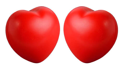 Antistress forma di cuore personalizzabili