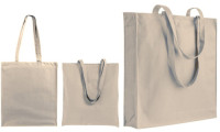 Shopper con soffietto con zip 250 g/m2