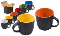 Tazza ceramica esterno opaco bicolor