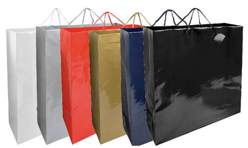 Shopper in carta lam.45x15x49 cm