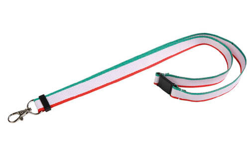 Nastro collo lanyard tricolore personalizzabili