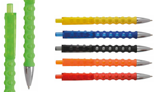 Penna a scatto in plastica con fusto personalizzabile